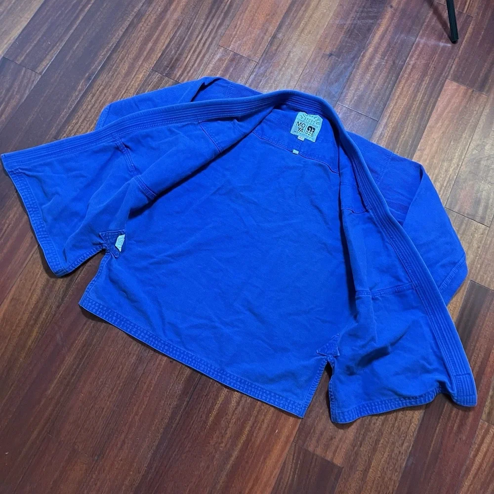 Jiu Jitsu Gi Moya Brand A2 Blue 100% Cotton Top Only Kimono Martial Arts READ